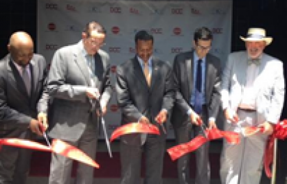 Mayor Gray, Brian hanlon (DGS Director) and other DC Officials at the District's Office of Cable Television (OCT) Ribbon Cutting Ceremony July 1, 2014 Mayor Gray, Brian hanlon (DGS Director) and other DC Officials at the District's Office of Cable Television (OCT) Ribbon Cutting Ceremony July 1, 2014